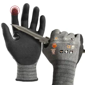 Ar5918 Schwer 5918 Air-skin Cut Resistant Work Gloves With Extreme Large Gray