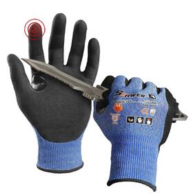 Schwer 650380615259 A4 Air-skin Cut Resistant Work Gloves With Extreme Medium Blue