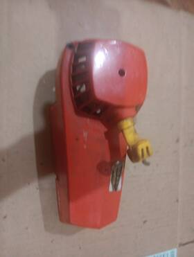 Sears / Poulan 530011309 Used / Red Chainsaw Fan Housing Complete Recoil Assy T