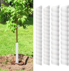Shuangkun 744759718273 4 Pcs Tree Trunk Protector-2 Size Plastic Spiral Guard Protector