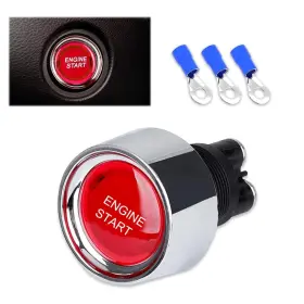 Slyyjqdh1701re-1pc Slykew 1 Pc Car Modified Ignition With Ring Terminal Vehicle Engine One-button Star