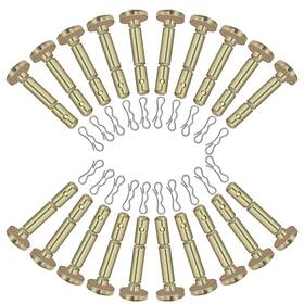 Snowbear 780887684714 738-04155 Shear Pins 1/4 Inch X 1-3/4 With Clips Compatible Gold
