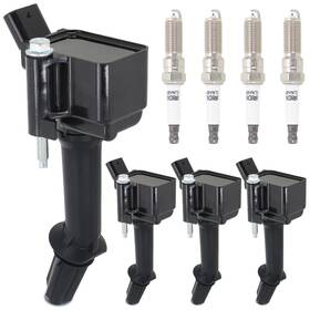 Sorghum Uf802 Ignition Coil Pack And Spark Plugs With Wires Compatible 16-19 B