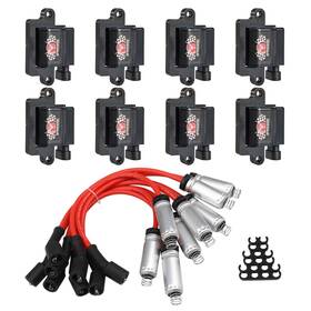 Sparkwhiz Uf271-d581 Uf271 Square Ignition Coils And 748ee Spark Plug Wires Set Compatible With G