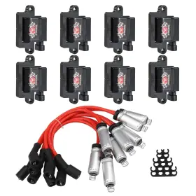 Uf271-d581 Sparkwhiz Uf271 Square Ignition Coils And 748ee Spark Plug Wires Set Compatible With G
