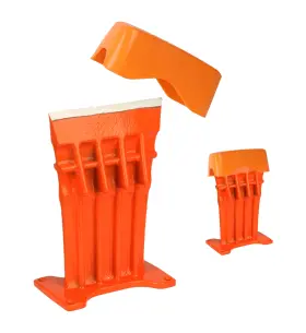 Speed Force 769293700782 Firewood Kindling Log Wood Splitter No Axe Wedge 6 Inch Orange