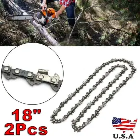 E0bag2dhps1j3 Sportsmile.mall 2pack 18 Inch Chainsaw Chain Blade .325 .058 72dl For Husqvarna 340 346xp 440 445
