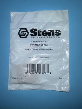 Stens 615-112 Carburetor Kit Replaces Tillotson Rk-13hu/rk-14hu B77