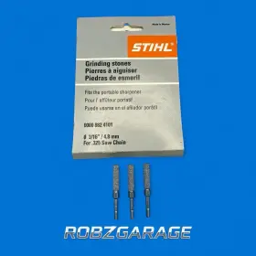 0000-882-4101 Stihl 3/16 Inch Grinding Stones 3-pack For .325 Chain Oem B24