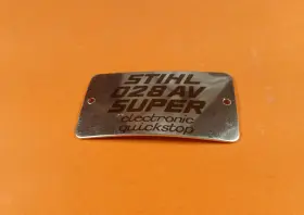 028avseqs Stihl Nos Genuine Oem Model Plate 028 Avs Av Super Eq Chainsaw