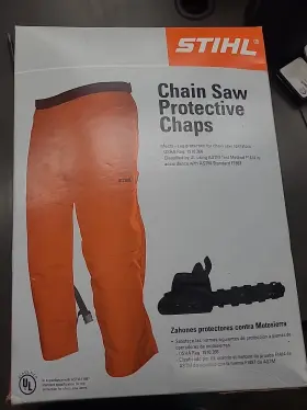 0457-970-0108 Stihl New Genuine Promark Apron Chaps 32 Inch L 30 -42 Waist