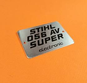 Stihl 056aves Nos Genuine Oem Model Tag Emblem Plate 056 Av Super Chainsaw