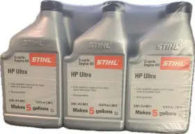 0781-313-8011 Stihl 2 Cycle Hp Ultra Synthetic Engine Oil Mix 12.8 Oz 5 Gallon 6 Pack