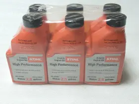 0781-319-8012 Stihl 6 Pack - High Performance 2 Cycle Engine Oil Makes 2.5 Gallons 6.4 Fl Oz