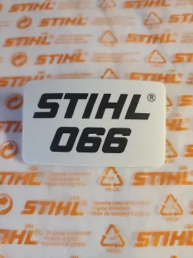 1122-967-1505 Stihl 066 Model Plate / Name Badge