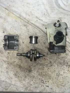 1123-020-1206 Stihl Oem Cylinder With Piston Crankshaft For 025 Ms250 023 Ms 230 250