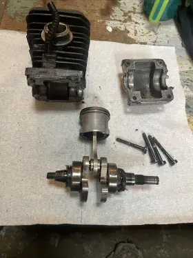 1123-025 Stihl Oem Used Ms250 025 Cylinder 42.5mm Chainsaw With Piston And Crank