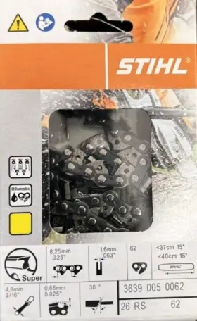 66link Stihl 26rs66 . 325 .063 Rapid Super Saw Chain Non Safety