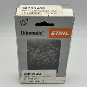 Stihl 3616-005-0045 Oilomatic Chainsaw Chain 63ps3 45 E Brand New Pitch 3/8 Inch P Zy
