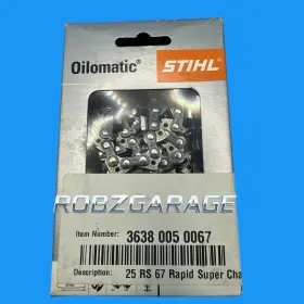 3638-005-0067 Stihl Chainsaw Chain 25 Rs 67 Rapid Super 3.618 Ft. D3