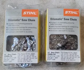 36430050105 Stihl Lot Of 2 Genuine Oem 3643 005 0105 Chainsaw Chain 32 Inch .050 33rslfk 105dl
