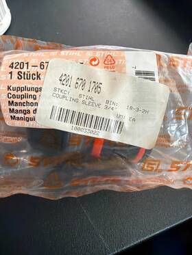 Stihl 42016701705 Coupling Sleeve Oem Ts350 Ts360 Ts400 Ts460 Ts510 And Ts760