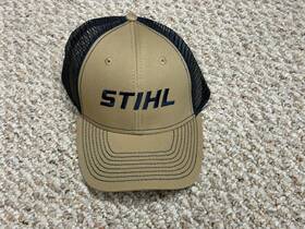 Stihl 649869005230 New Genuine Outfitters Apparel Hat 8403369 Khaki/black Snap Back