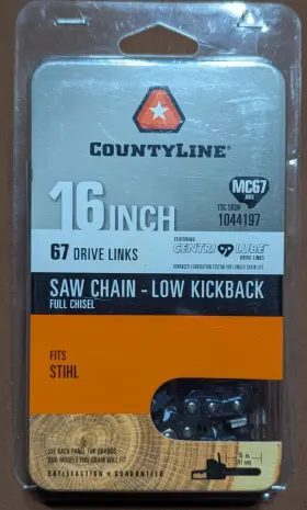 Stihl 749394040499 .325 Inch Lp .063 Gauge 67 Drive Links Saw Chain For 16 Chainsaws