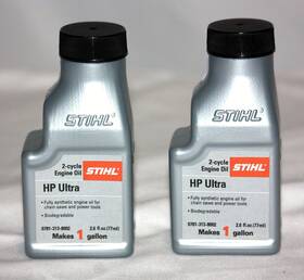 Stihl 795711346294 Oem Hp Ultra 2 Cycle Synthetic Engine Oil -2.6 Fl Oz Makes 1 Gallon Pack