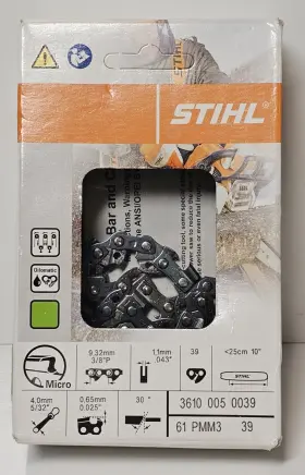 Pmm3 Stihl 795711405359 Chain 3610 005 0039 / 61 39 New 10 Inch Fast Shipping