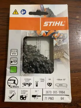 0064 Stihl 795711886110 Carbide Oilomatic Mini Saw Chain Replacement 3670 005