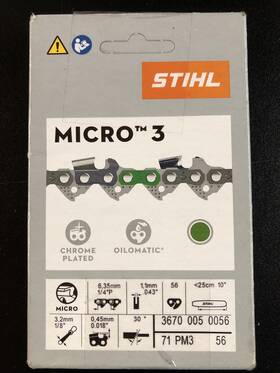 Stihl 795711961640 71pm3 56 - 10 Inch Chainsaw Chain 3670 005 0056 1/4 P 0.43 Gauge Dl