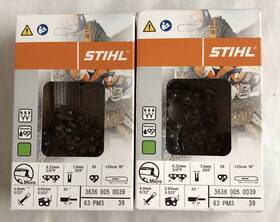 Stihl 886661290390 2 Oem 10 Inch 63 Pm3 39 Chainsaw Chains 3/8 P .040 G Dl 3636 005 0039