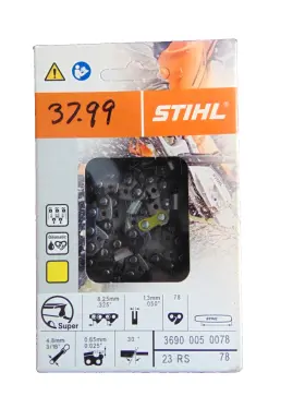 3690-005-0078 Stihl 886661318261 23rs 78 New .325 .050 20 Inch Yellow Chain