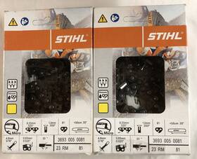 Stihl 886661880805 2 20 Inch 23 Rm 81 Chainsaw Chains 3693 005 0081 .325 Pitch .050 Gauge Dl