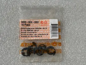 9460-624-0801 Stihl E-clip 10 Pieces 8 X 1.3 New Oem For Chainsaw 017 018 And More