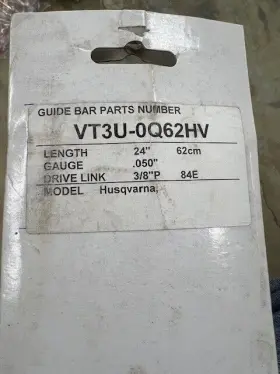 Vt3u-0q62hv Sugihara 24 Inch Chainsaw Guide Bar