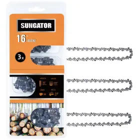Sg-s56 Sungator 3-pack 16 Inch Chainsaw Chain 3/8 Lp Pitch - .050 Gauge 56 Drive