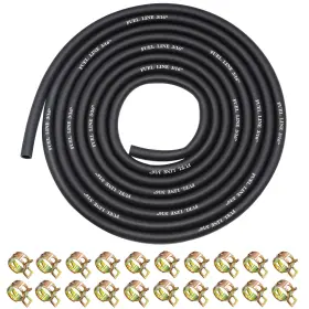 N-c-019-3 Sunxeke N-c-019-3/16-3m 10 Feet 3/16 Inch Id Fuel Line With 20pcs 2/5 Black