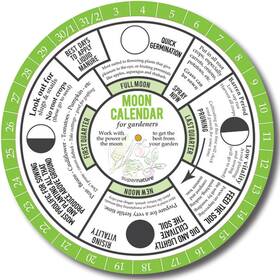 Supernature 072632652377 Moon Calendar For Gardeners Learn To Garden 8.6 Inch W X H Green And White