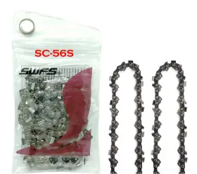 Sc-s56 Swfs Assollve 720653707049 2pcs/pack Reliable Replacement 16-inch Semi Chisel Saw Chain Pitch 3