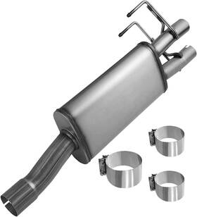 Tectruc 141512 Direct-fit Muffler 409s 2-chamber Exhaust Kit Fits 2009-2018