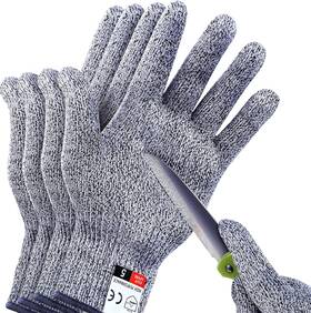 Thomen 016071169164 4 Pcs M L Cut Resistant Gloves Level 5 Medium Pack Of Grey