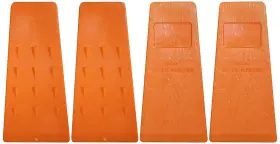Timber Savage 740439985584 5.5 Inch Felling Wedge - Four Tree Cutting Wedges Forestry Tools Logging Tool