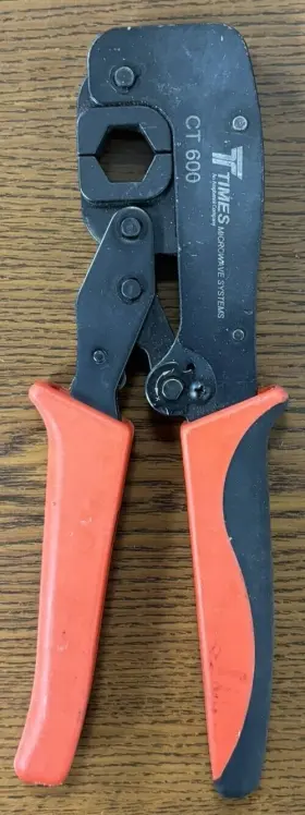 3192-170 Times Microwave Systems 729198412821 Used Ct 600 Crimping Tool For Lmr-600 Connectors Part