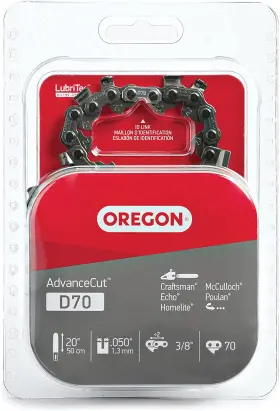 Tool 445001158177 Egon D70 Advancecut Chainsaw Chain For 20 Inch Bar 70 Drive Links Replacement