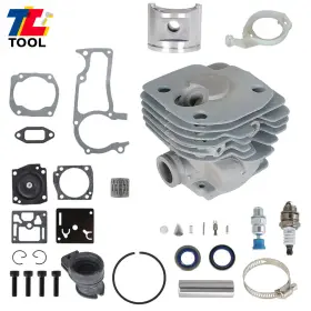 Tl3649344 Tool-library Big Bore Cylinder Piston Kit For Husqvarna 372 372xp Chainsaw 371 365 362 52mm