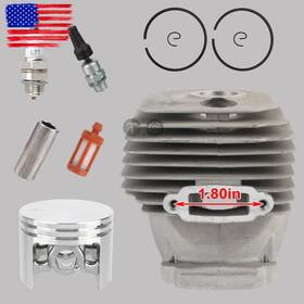 Topgearsltd 710414572870 For Stihl Ts480i Ts500i Cut-off Saw Bore 52mm Cylinder Piston Fuel Filter Kit