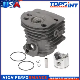 To106656p01 Topoint-autoparts Cylinder Piston Kit And Rings Pin Circlips 46mm Fit For Husqvarna 51 55 Chainsaw