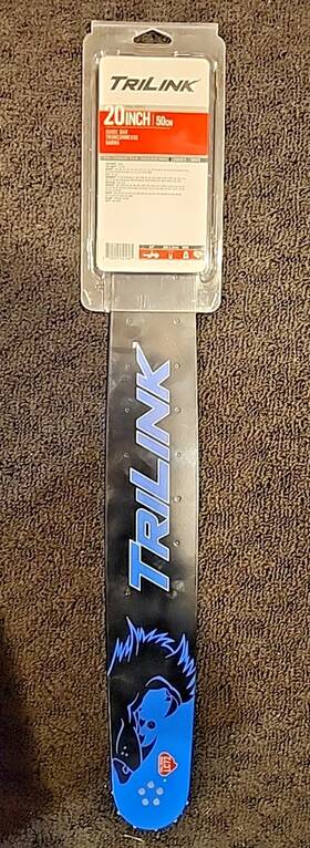 Trilink 11095 20 Inch Chainsaw Guide Bar Full Chisel Lc72 L3502072-11095tk Laminate Black